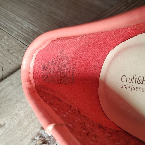 Croft & Barrow Sole(sense)ability Ballet Flats - Women Size 8 - Coral and Pink - Picture 6 of 16